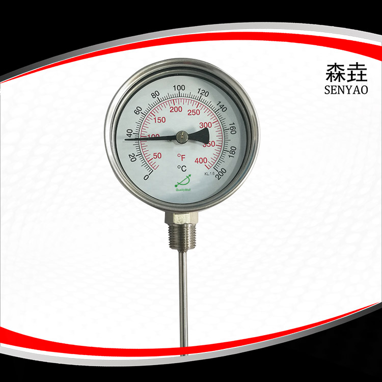 高殼徑向型可拆上蓋圈雙金屬溫度計(jì) 型號(hào)：I400B